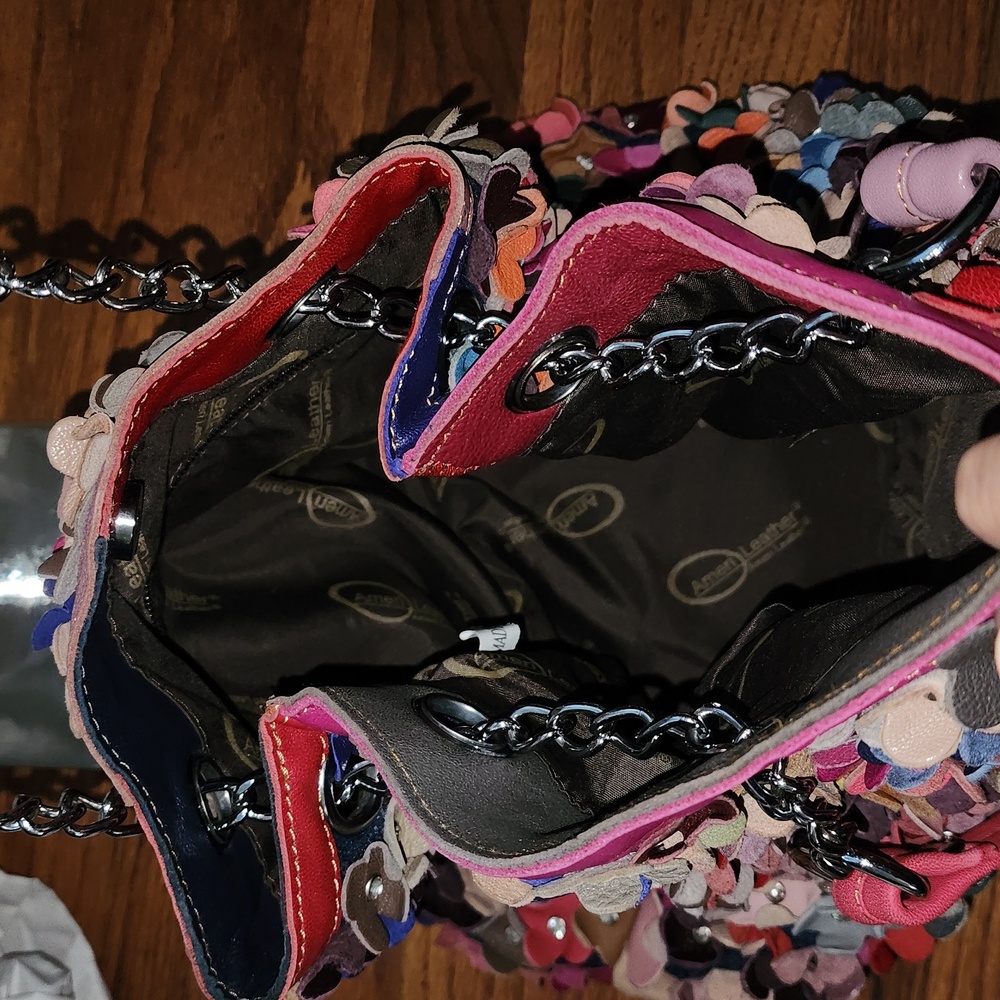 Ameri Leather Willet Shoulder Hobo Bag Embellishe… - image 4